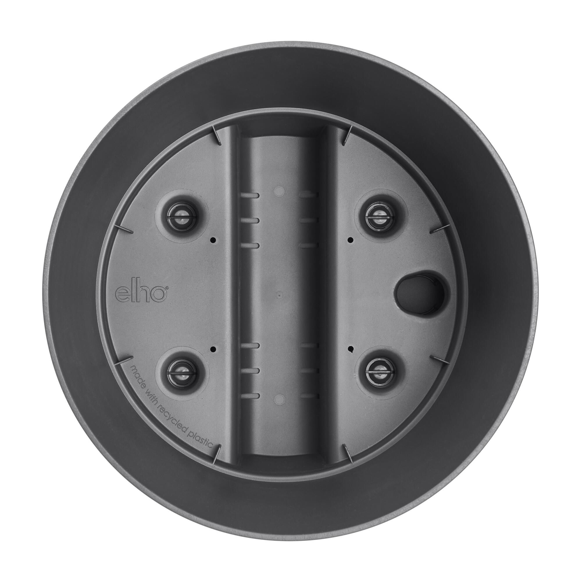 Pot polypropylène rond ELHO Greensense 30 cm, gris foncé - 4