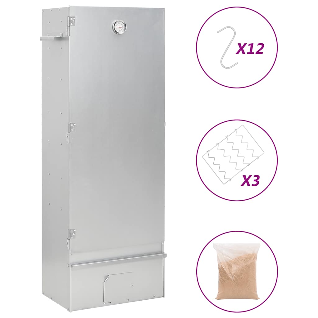 Fumoir pour four à barbecue avec copeaux de bois 44,5x29x110 cm | Leroy ...