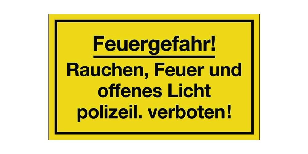 Pictogramme d'information risque d’incendie L250xl150 mm jaune noir ...