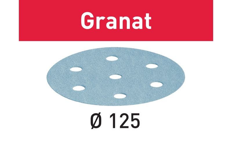 Festool Disco abrasivo Granat STF D125/8 P180 GR/100