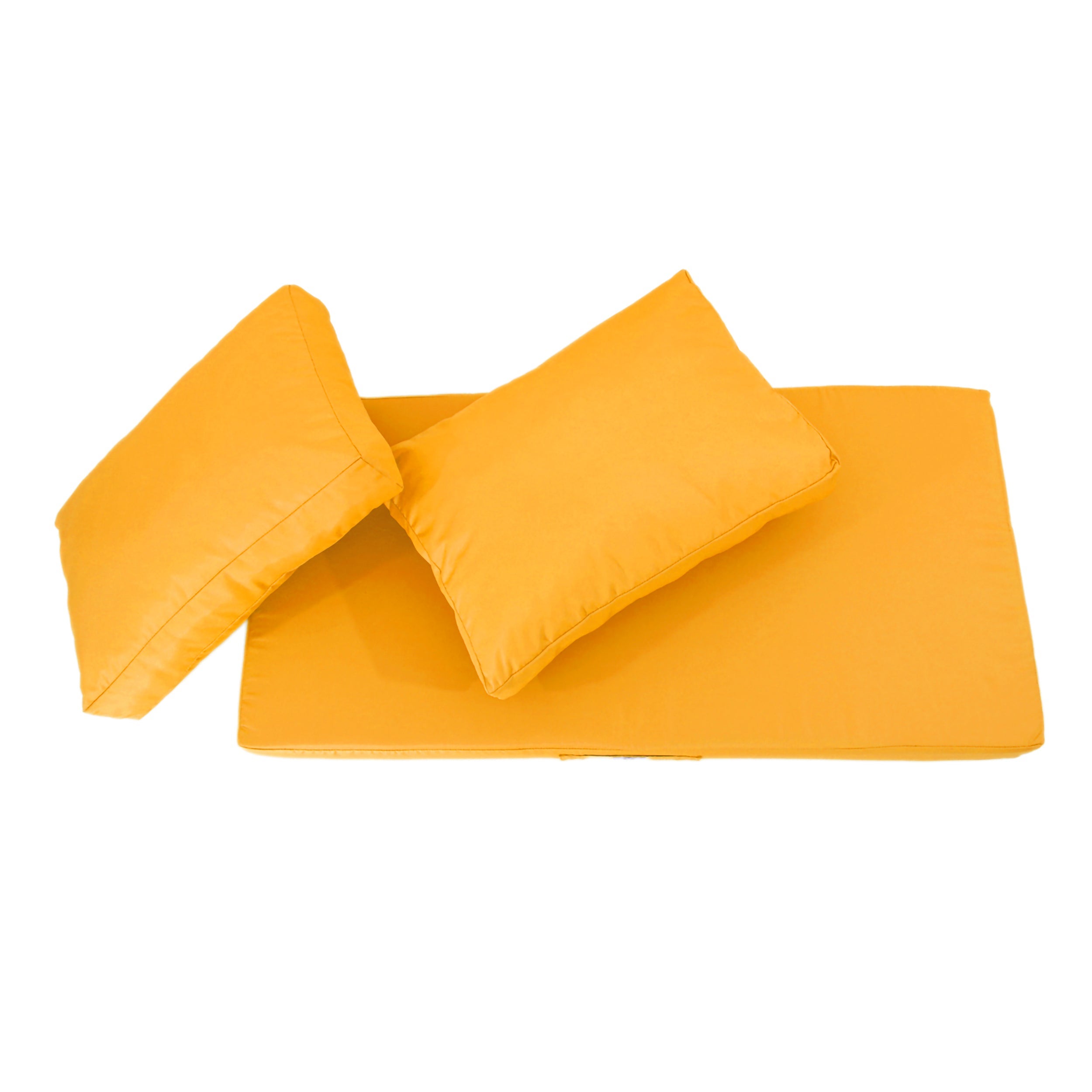 Coussins pour salon de jardin déhoussable 100x50cm Jaune - 7