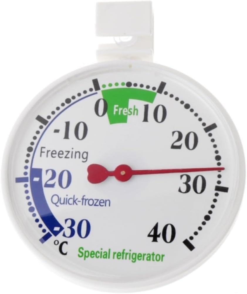 Termometro Per Frigorifero E Congelatore A Quadrante Grande – Bianco – Lettura Facile E Precisa (-30 A 40°C) - 3