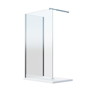Parois de douche de 8 mm type Walk-in double verre angulaire réversible H.200 – 78-80 + 108,5-110,5 cm