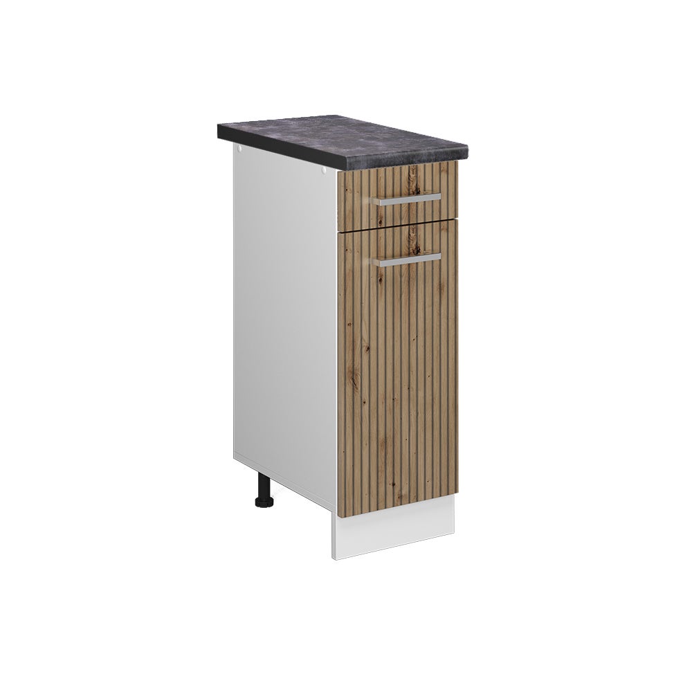 Vicco Szafka dolna do kuchni R-Line, Dąb rzemieślniczy, 30 cm , BP Antracyt