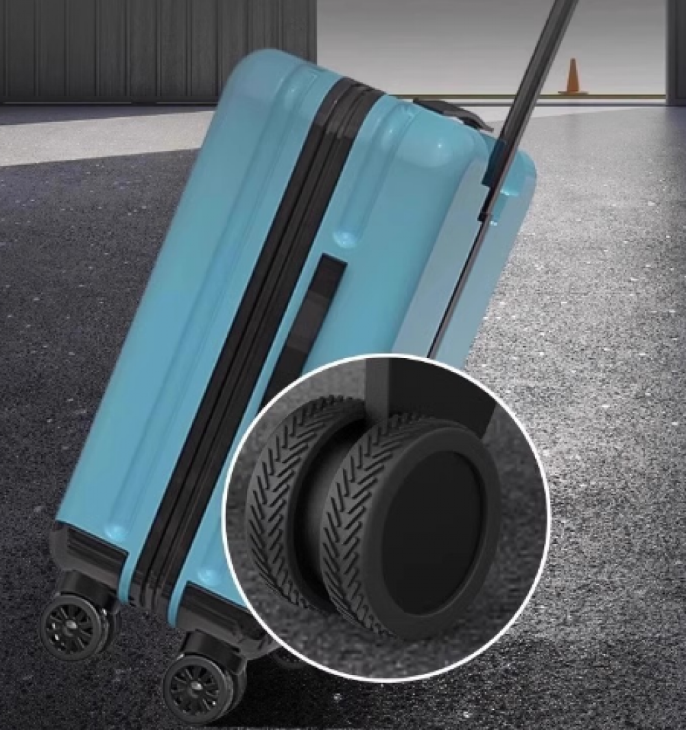 Housses Silicone Pour Roues De Valise QIBZI - 4 Pièces - Anti-Rayures Et Silencieuses - Universal