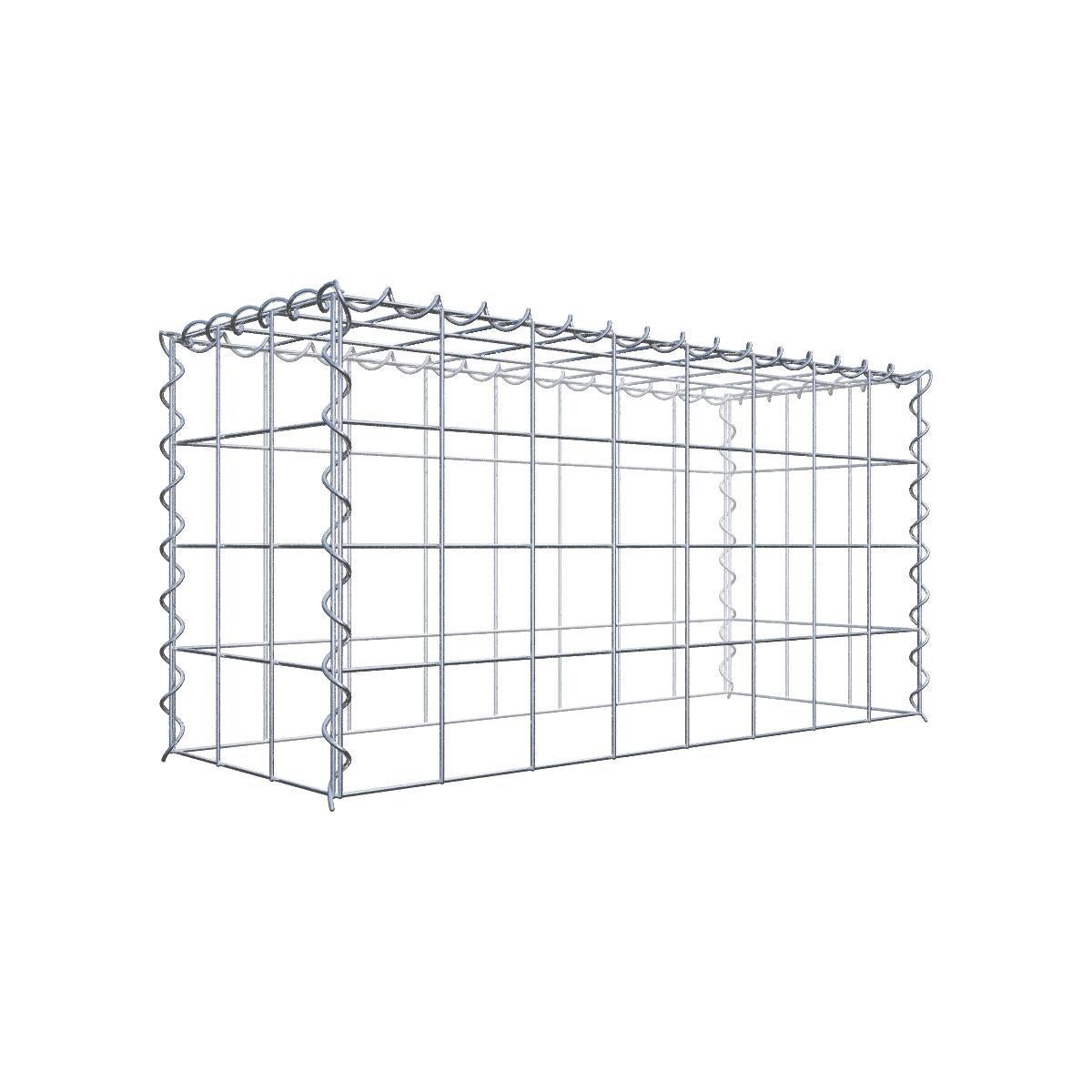 Gabiona - Colonna Gabion, Rotonda, Diametro 27 Cm, Maglia 5 X 10 Cm Altezza 80 Cm Muro Di Gabbioni 88024999
