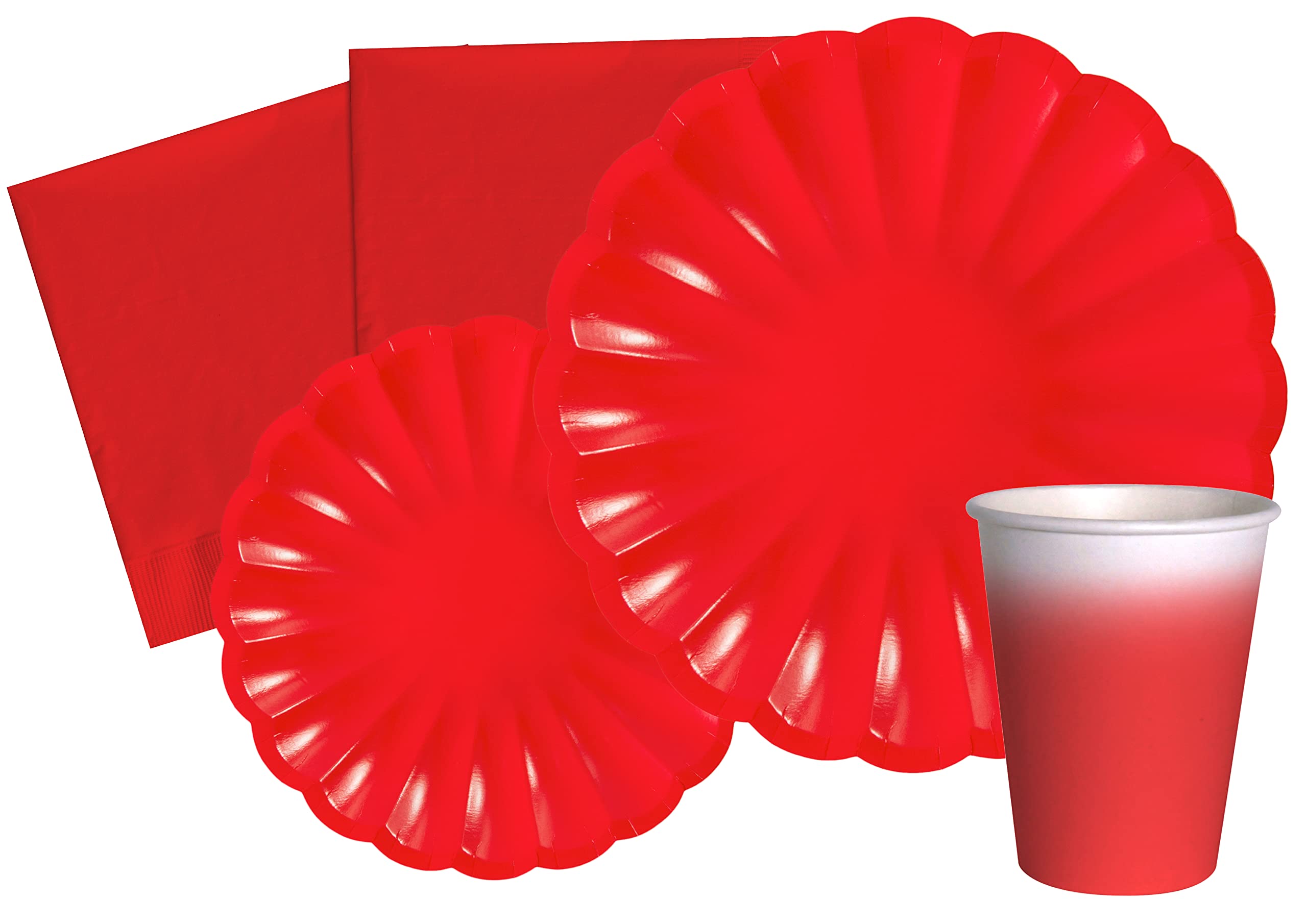 Kit Party Tavola Summer Party Per 8 Persone – 44 Pezzi In Carta Compostabile Eco-friendly