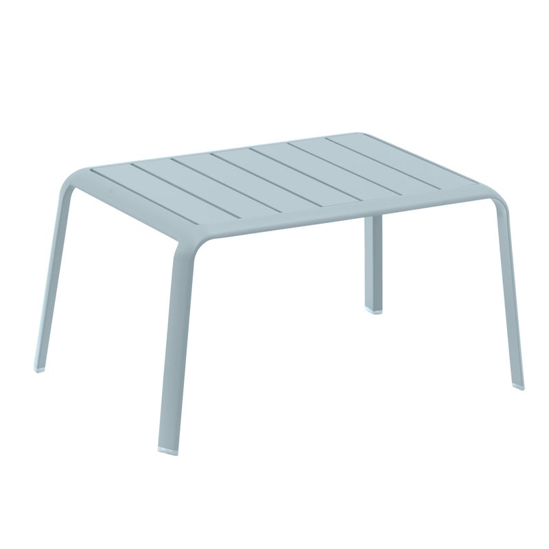 Stolik pomocniczy ogrodowy NATERIAL Idaho z aluminium aqua 59x41x30 cm