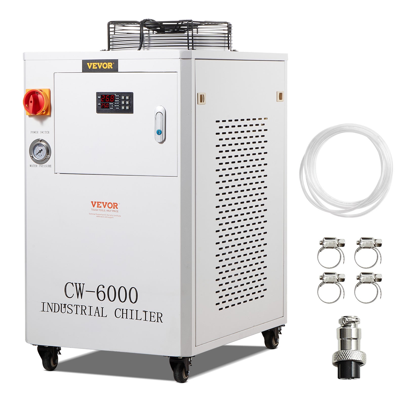 Refroidisseur Eau Industriel VEVOR CW-3000 - Pour Machine Laser 80W - Réservoir 12L