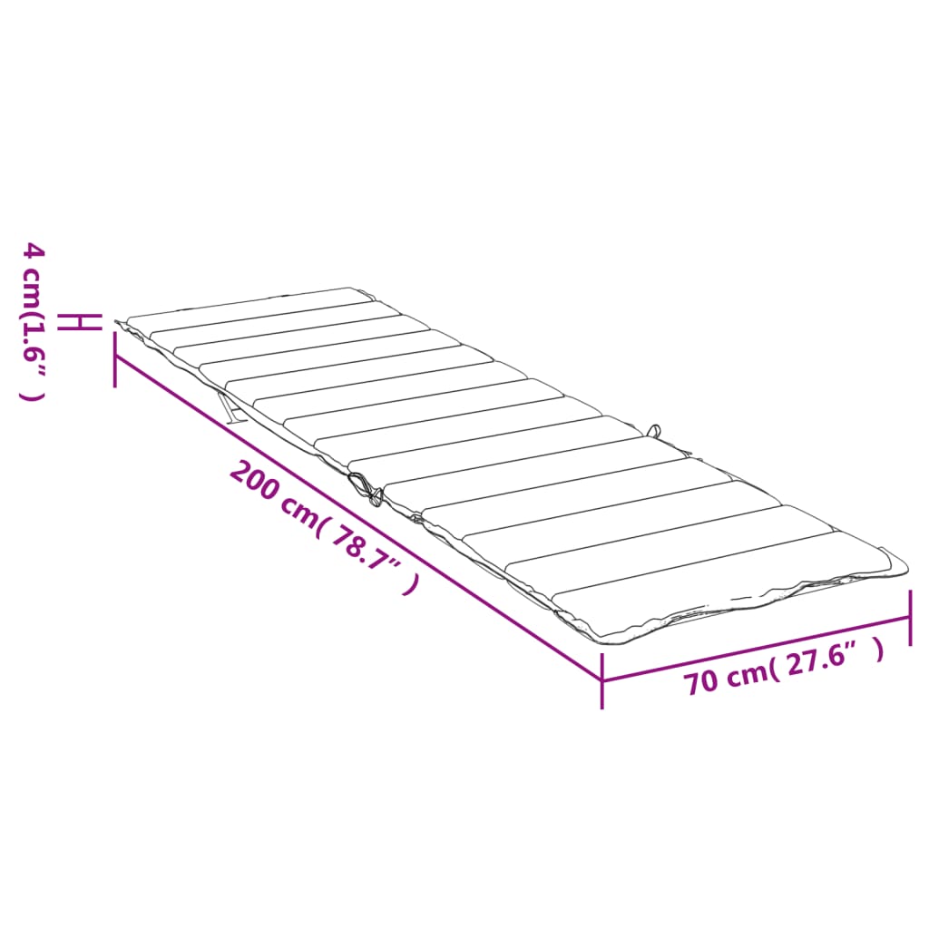 Poduszka na leżak, wielokolorowa, tkanina Oxford vidaXL - 9