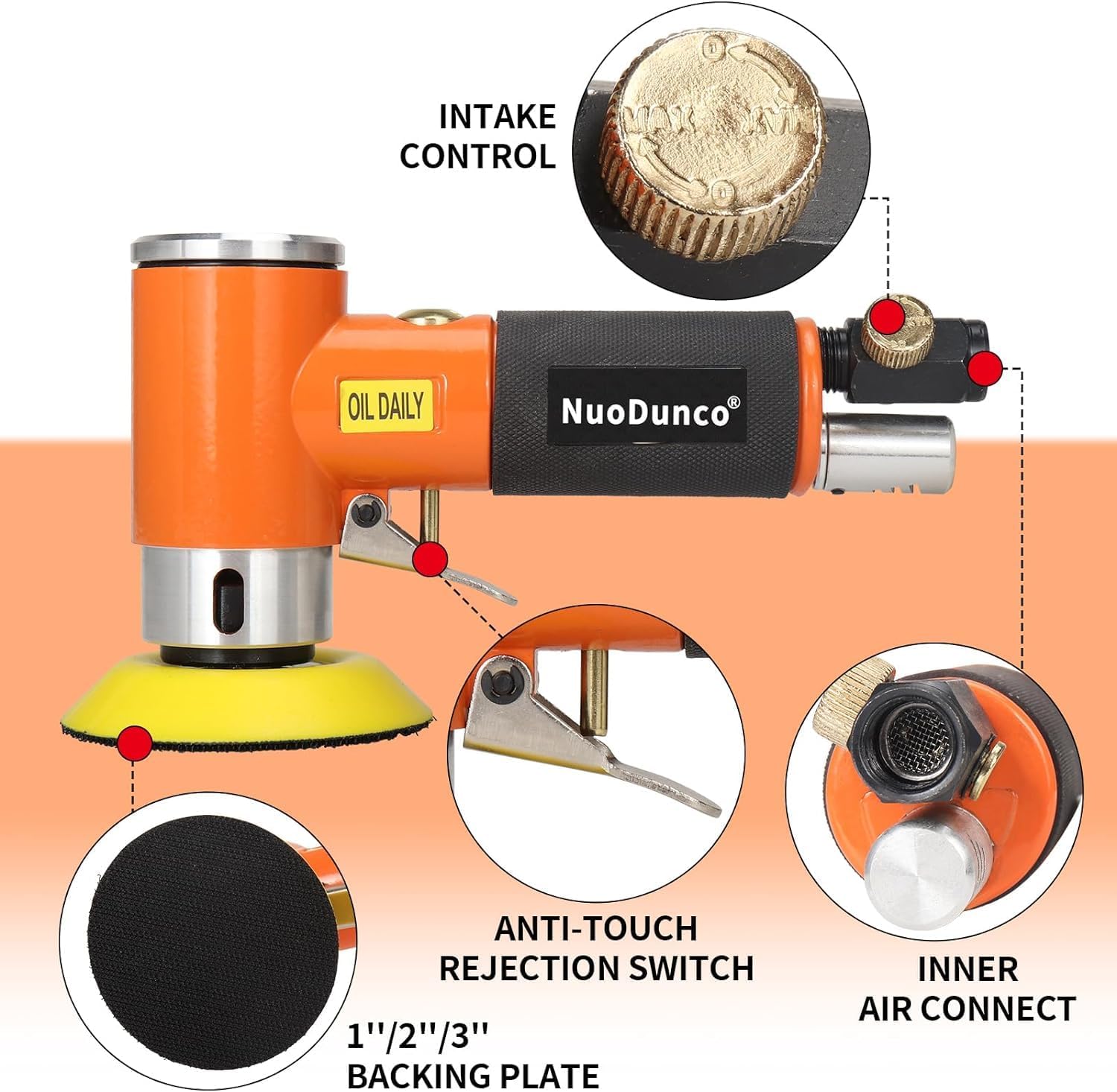 Mini ponceuse excentrique pour ponçage et polissage métallique avec ...