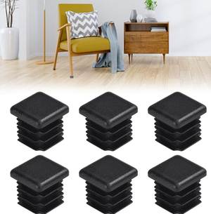 uxcell Lot de 8 bouchons carrés en plastique pour rampe d'escalier