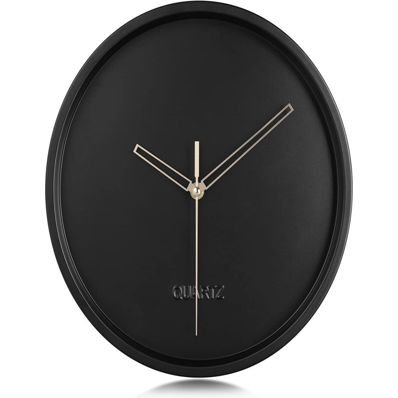 Ergocar Horloge Murale Art Déco Moderne en Métal Silencieuse et sans Tic-tac, Adaptée au Salon, Chambre à Coucher, Salle D'étude, Bureau