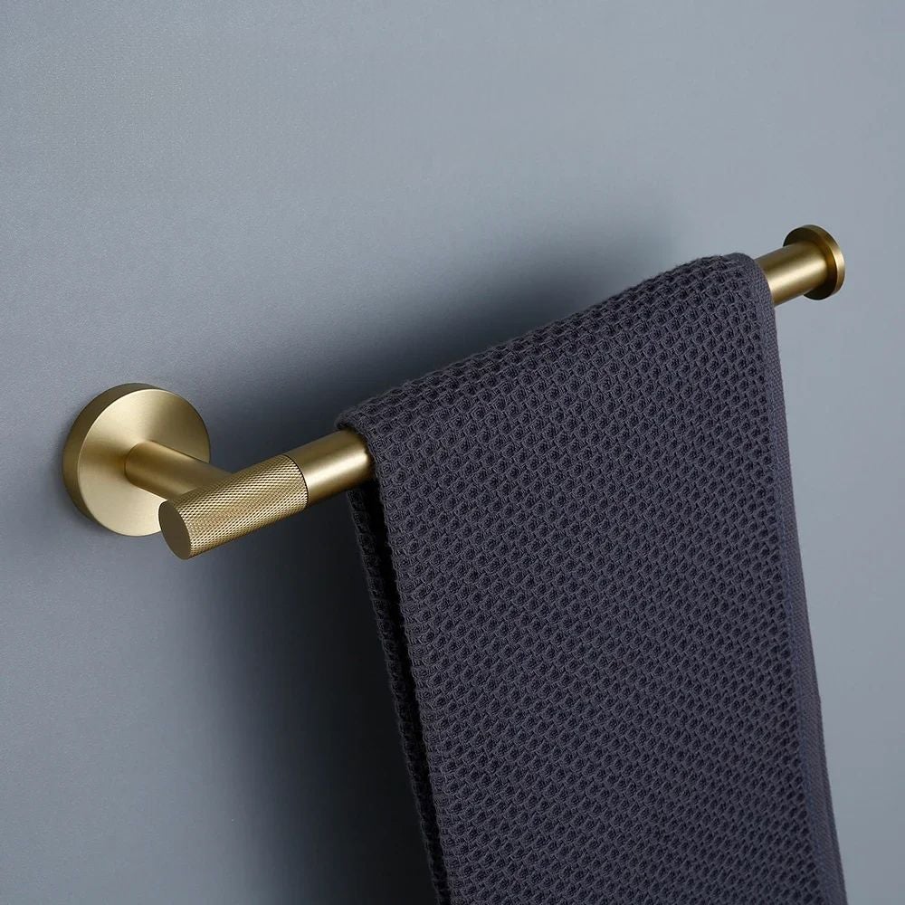 Wieszak łazienkowy jednoramienny 6610a Modern Złoty Szczotkowany - 2