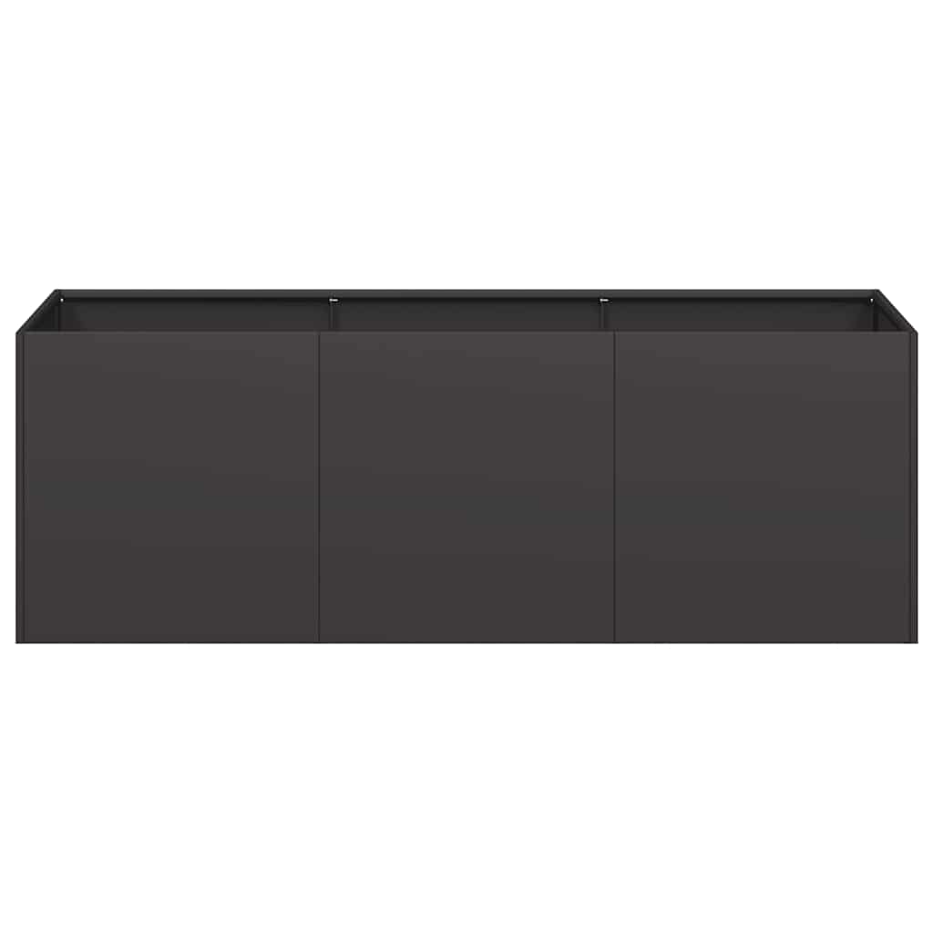 Jardinière Noir 120x40x40 cm Acier laminé à froid vidaXL - 5