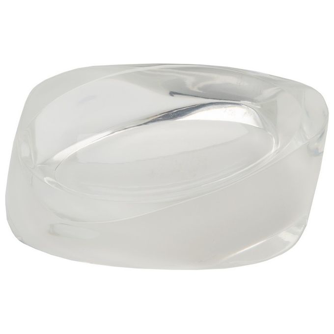 Porta Sapone In Ceramica Karima - Bianco, Design Elegante Per Bagno