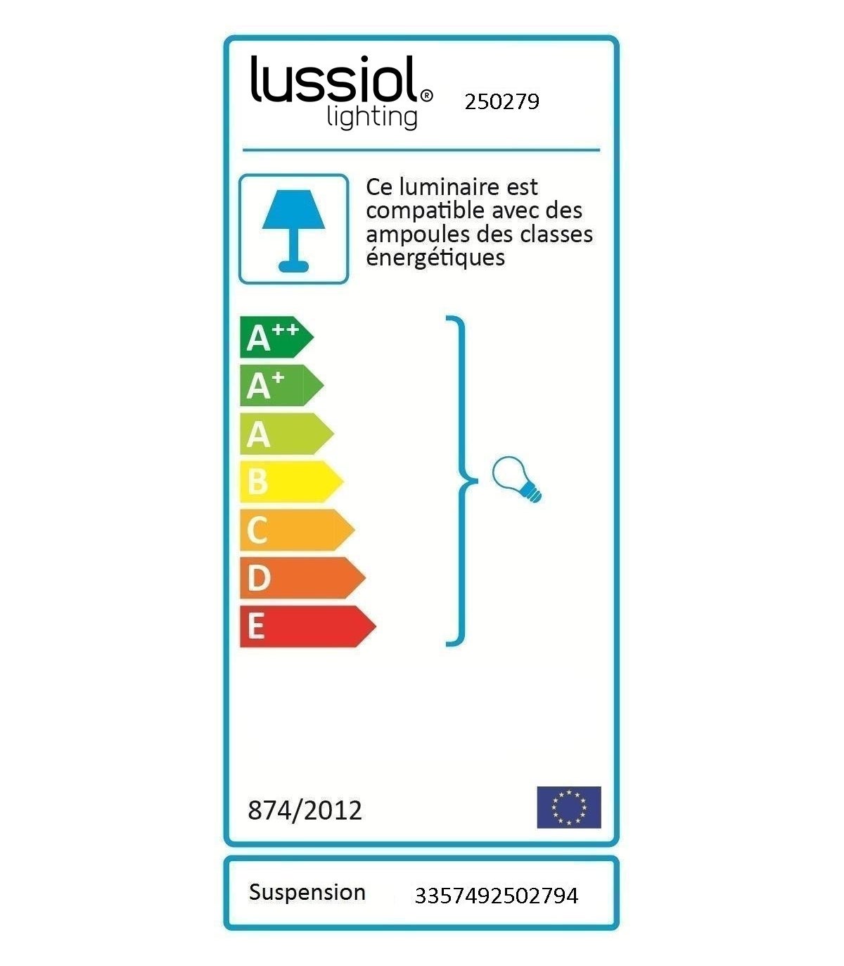 suspension zephir xl blanc, métal, diam. 40 cm, - 4