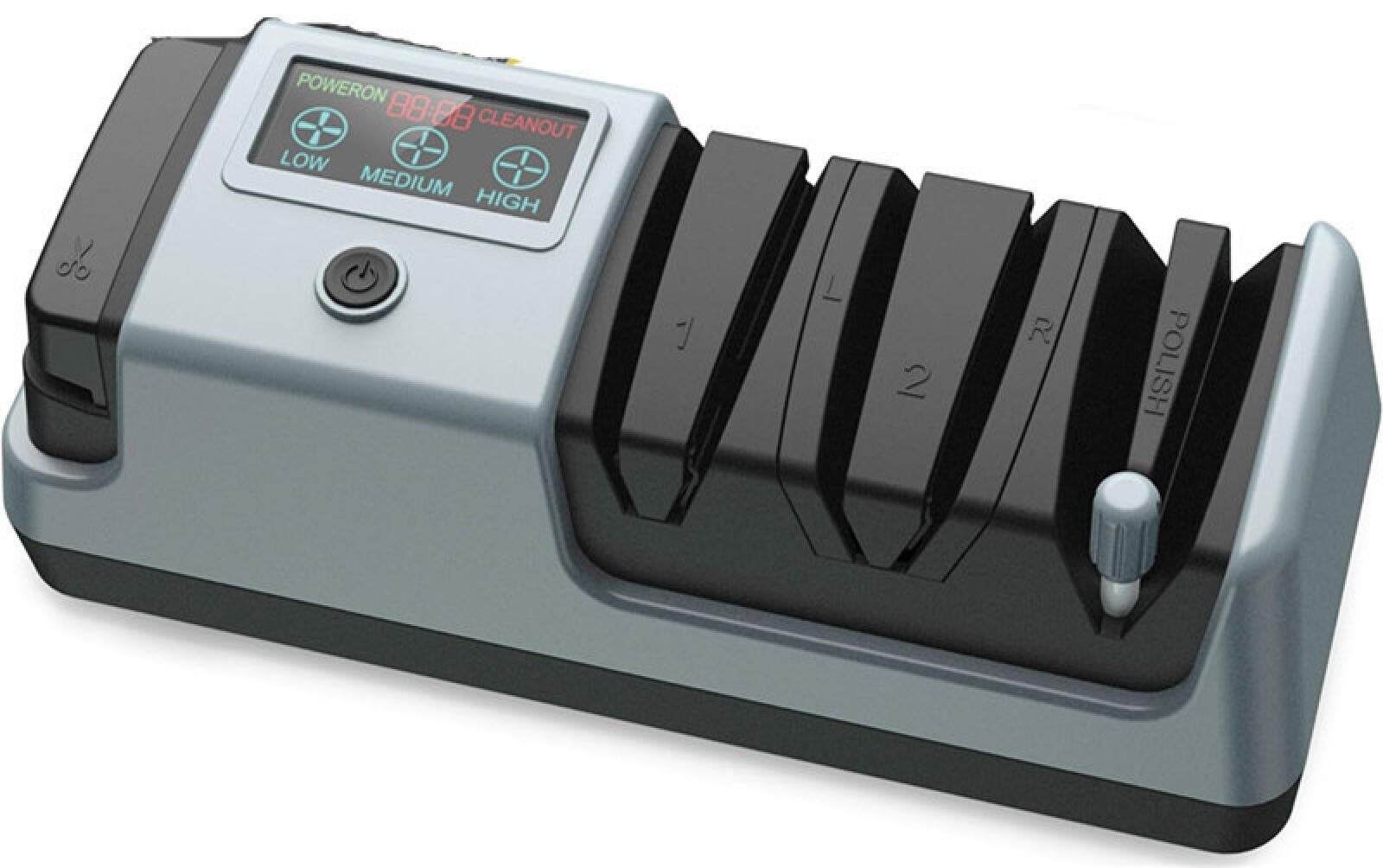 Elektryczna ostrzałka do noży 5 w 1, 3 prędkości obrotowe, regulowana ostrzałka elektryczna, odpowiednia do noży z prostym ostrzem, noży