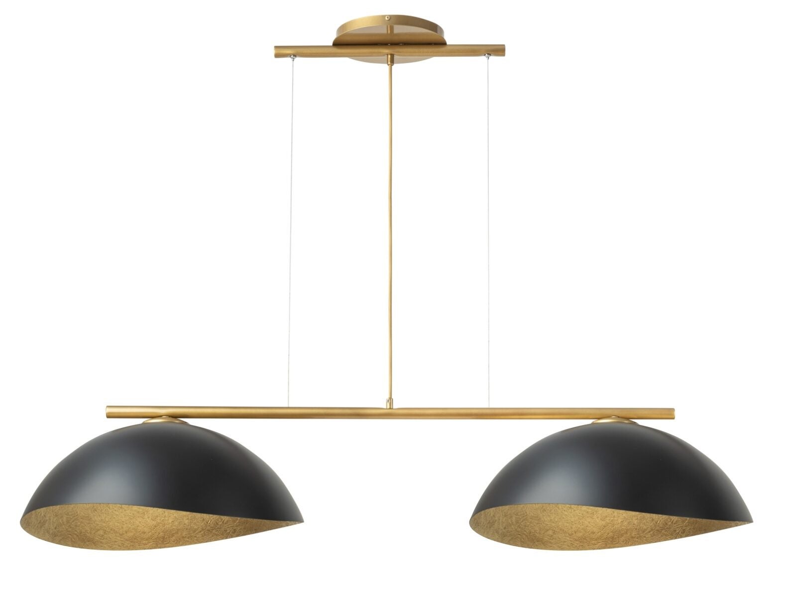 Lampa wisząca Solar złoto-czarna 2xE27x15W dekoracyjna wym: 90 x 125 x 48 cm metal SIGMA