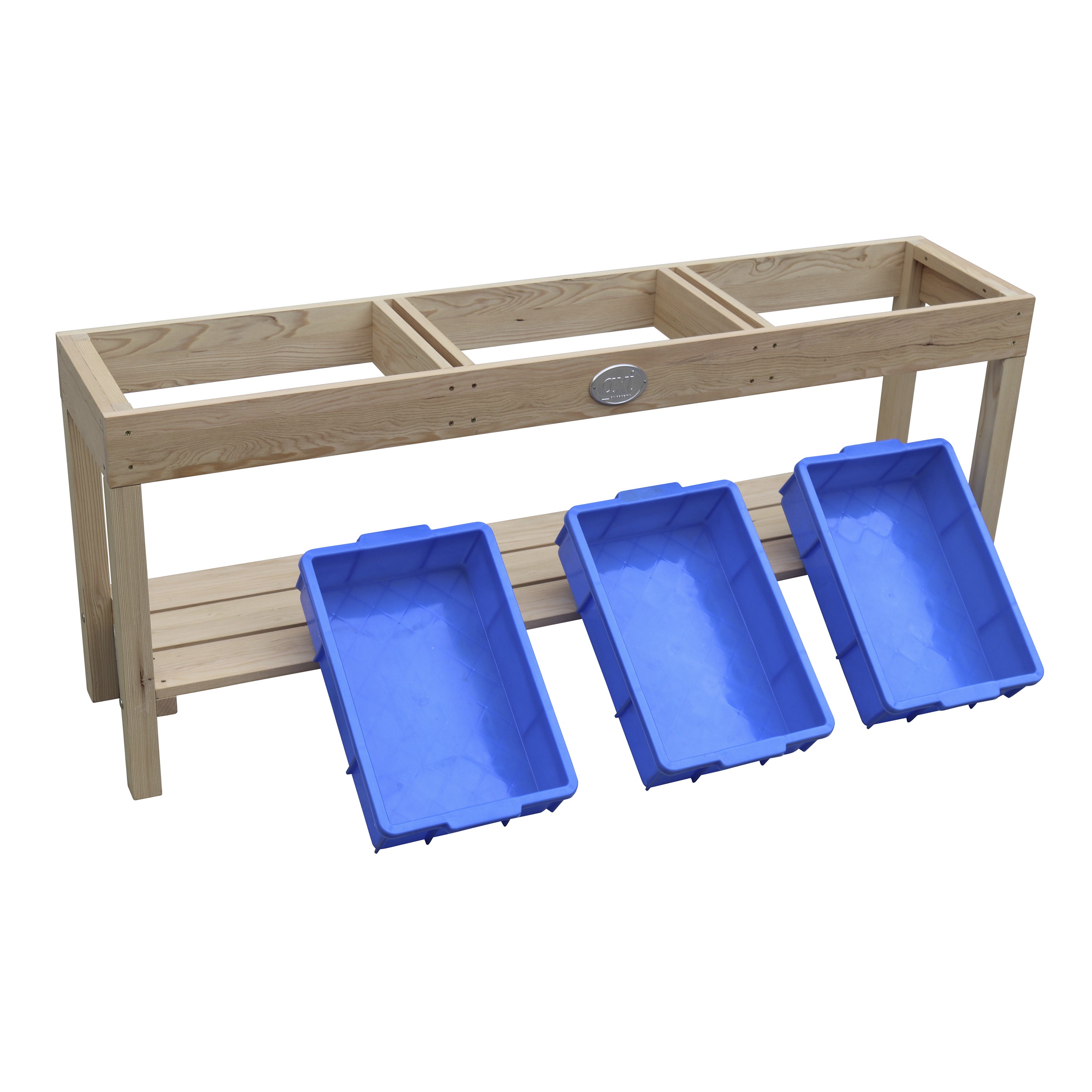 Axi Table À Sable Et Eau En Bois -124 X 50 Cm | Table D'Activité Avec 3 Récipients Et Une Étagère - 5