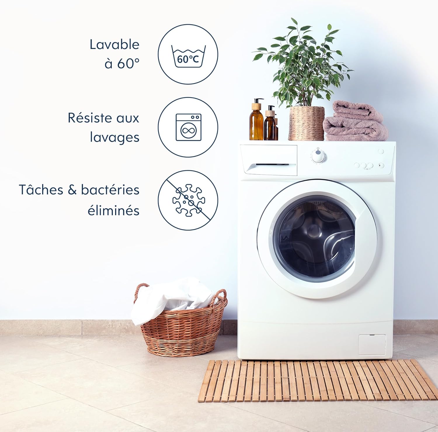 Protetor de colchão 160x200*30 cm - capa de colchão impermeável, respirável e à prova de pó branca - 4