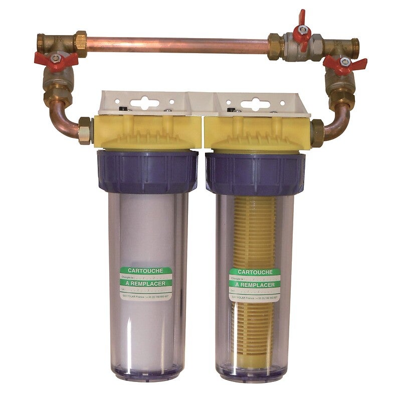 FILTRE DUO 20X27 COMPLET BY PASS (FILTRE +ANTI CALCAIRE CORROSION) - 3