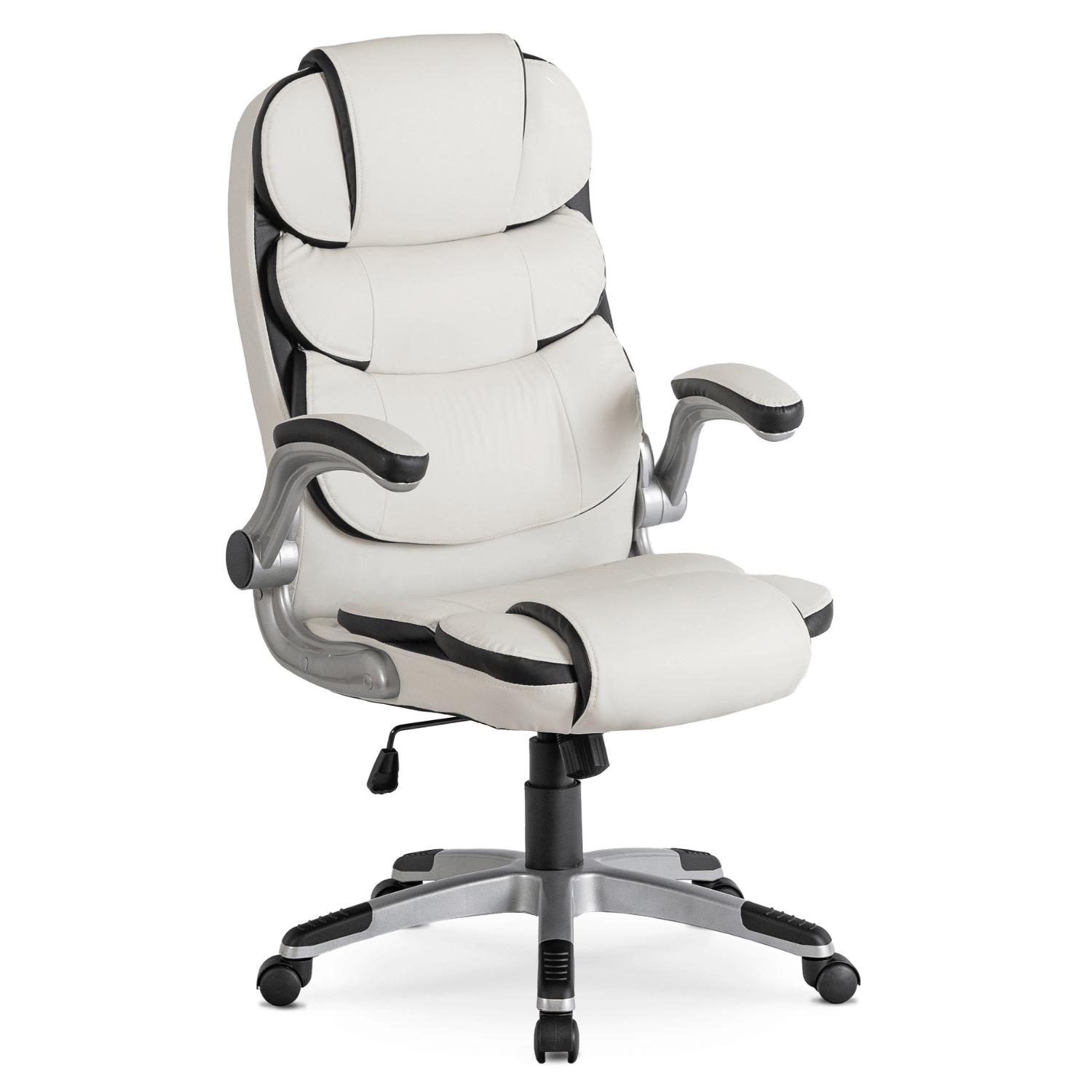 Fotel Biurowy Obrotowy Krzesło Do Biurka Ergonomiczny Biały LIVERPOOL