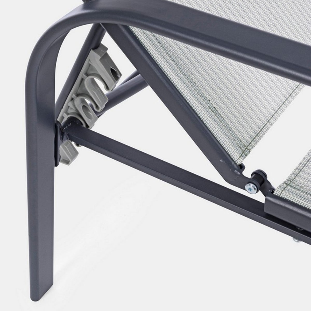 Chaise longue de jardin inclinable blanche Bizzotto Arent - 7