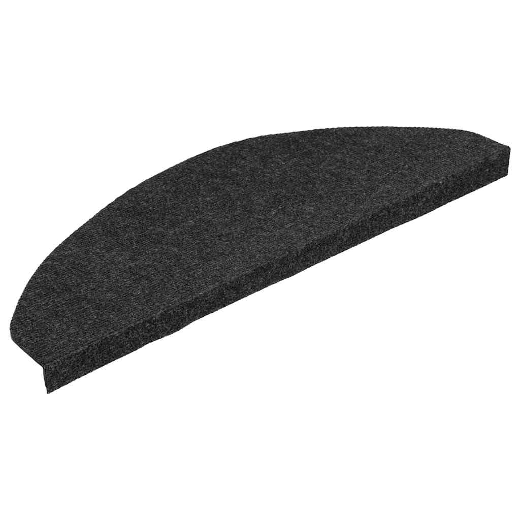 vidaXL Tapis d'escalier auto-adhésifs 20 pcs noir 65x22,5x3,5 cm - 3