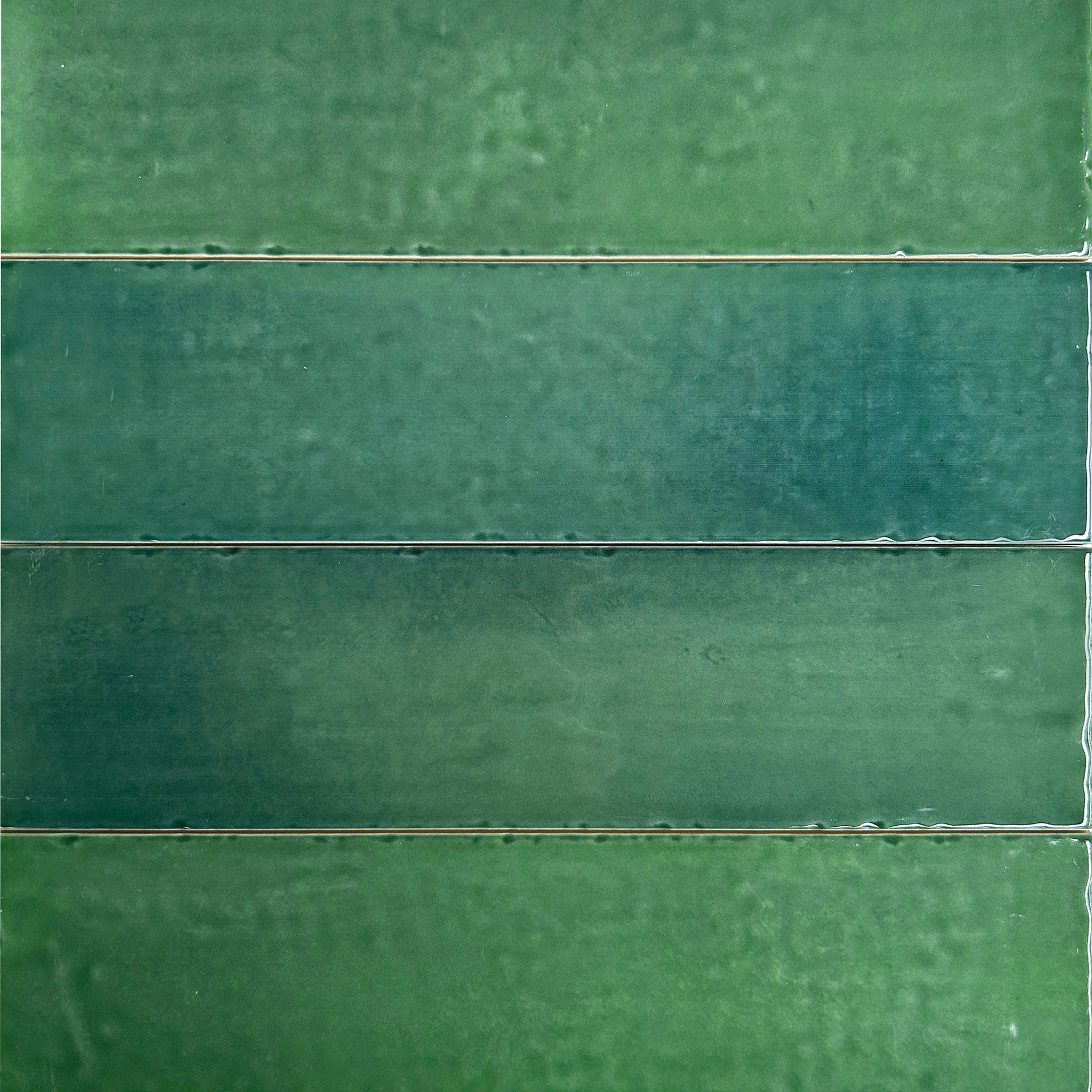 Piastrella Premium Alcanar Green 7,5x30 cm Verde Lucido – Estetica Artigianale per Pareti Interne - 2