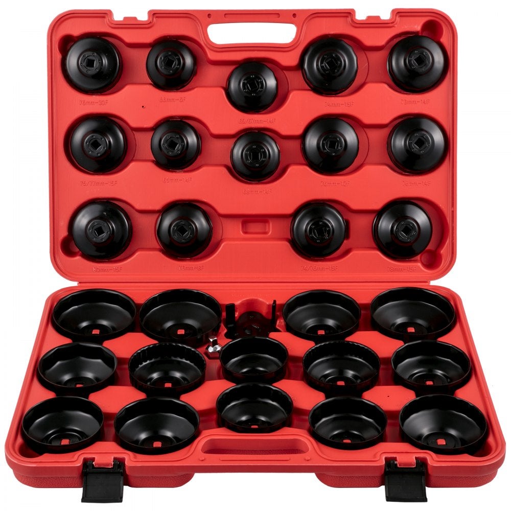 Essenza Juego 30 Llaves Filtro De Aceite 3/8 Acero Perfil Bajo Negro , Leroy Merlin