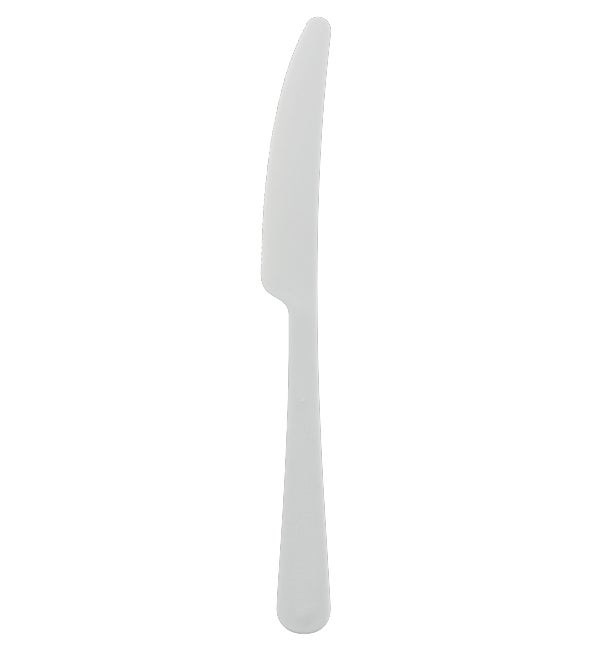 Set forchetta, coltello e tovagliolo bio in fibra di mais CPLA cm. 16