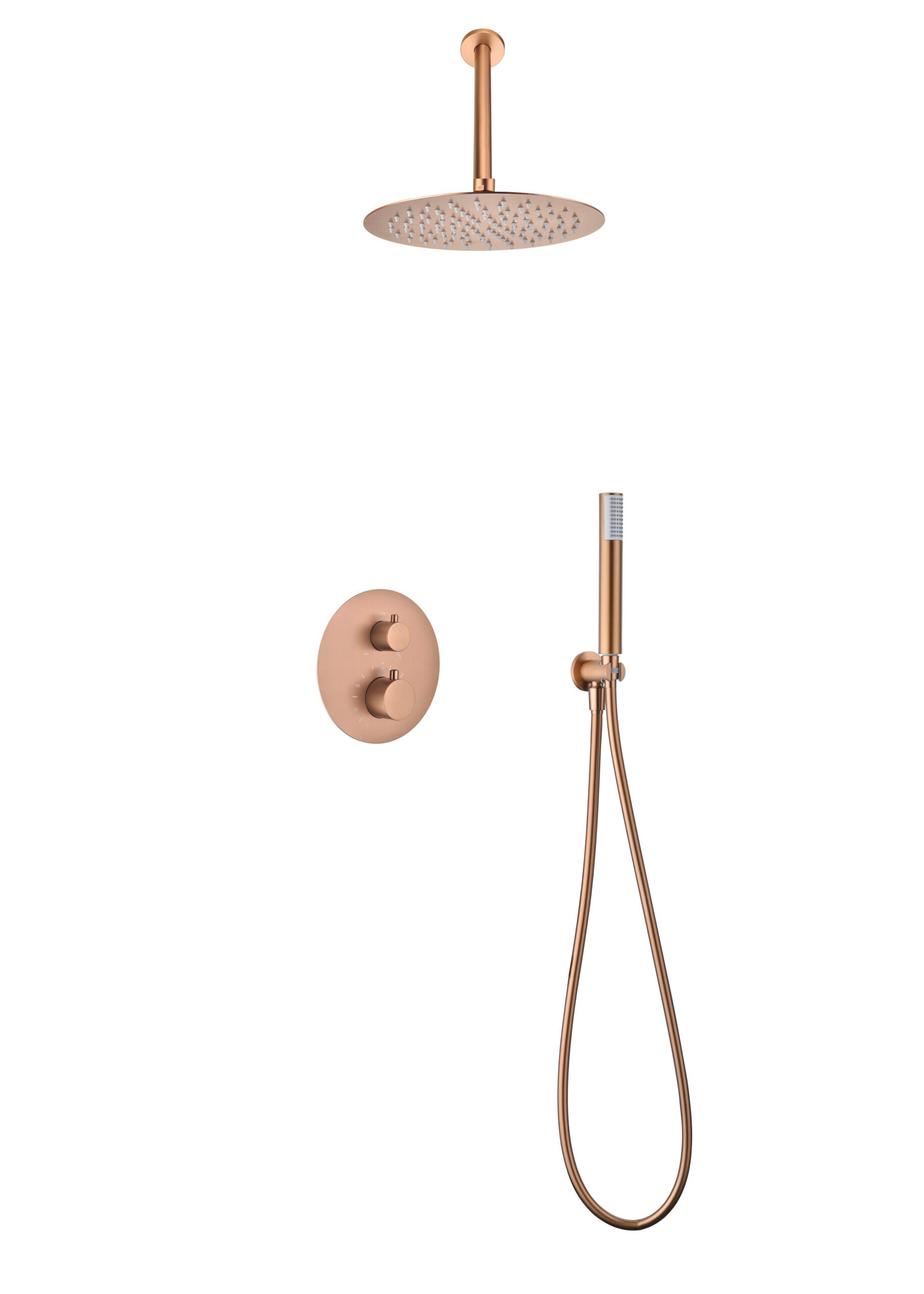 Ensemble de douche thermostatique | Modèle MONZA / TIVOLI | Couleur Or ...