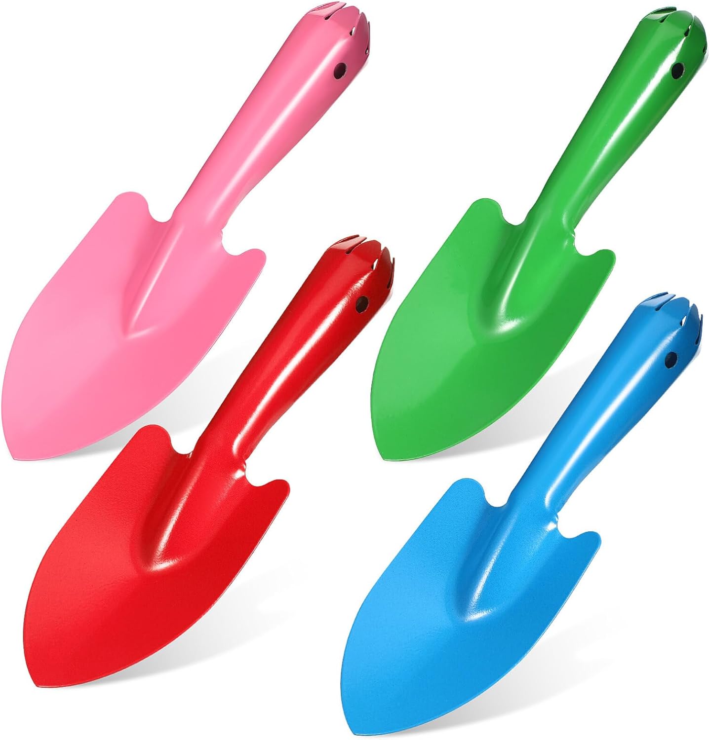 4 Pezzi Set Di Cazzuole Colorato Metallo Attrezzi Da Giardino Pala A Mano Per Pi