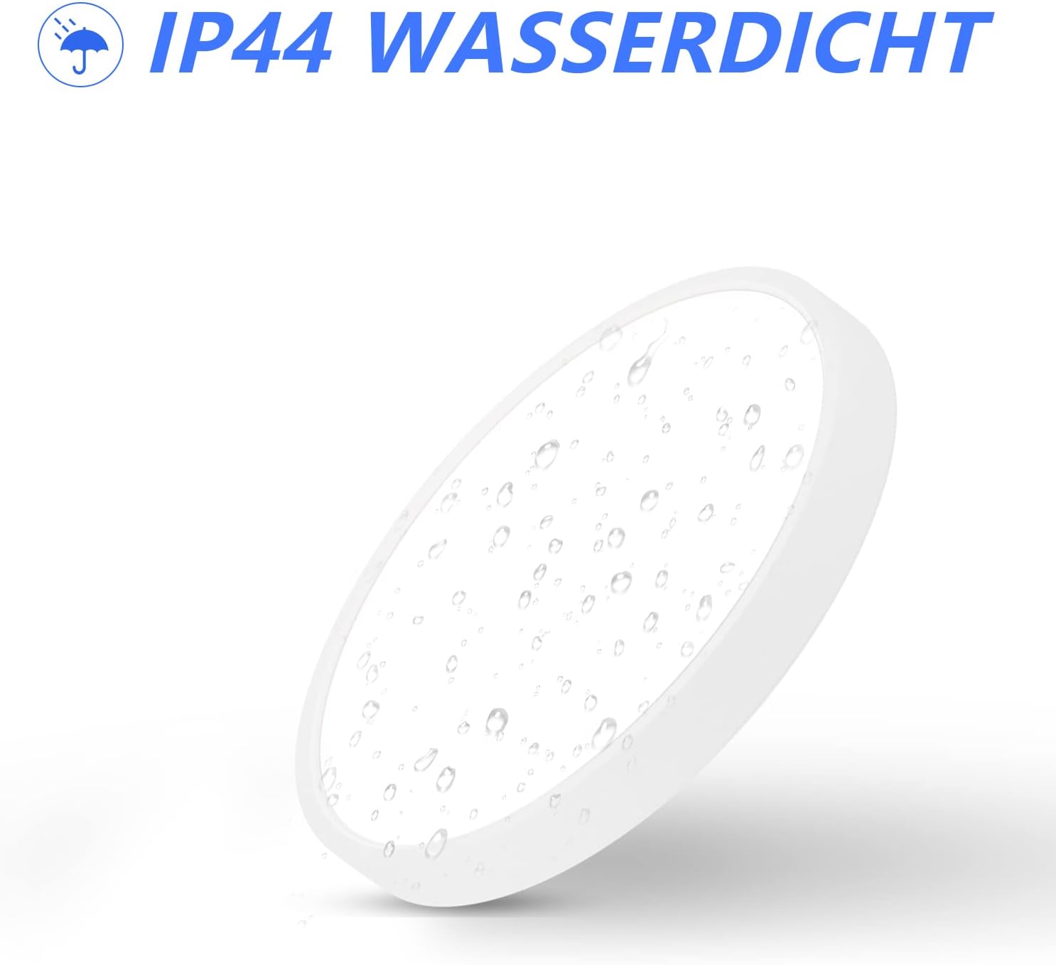 NETTLIFE Plafón LED Plafón de cocina 15W Lámpara de baño plana 4000K IP44 - 7