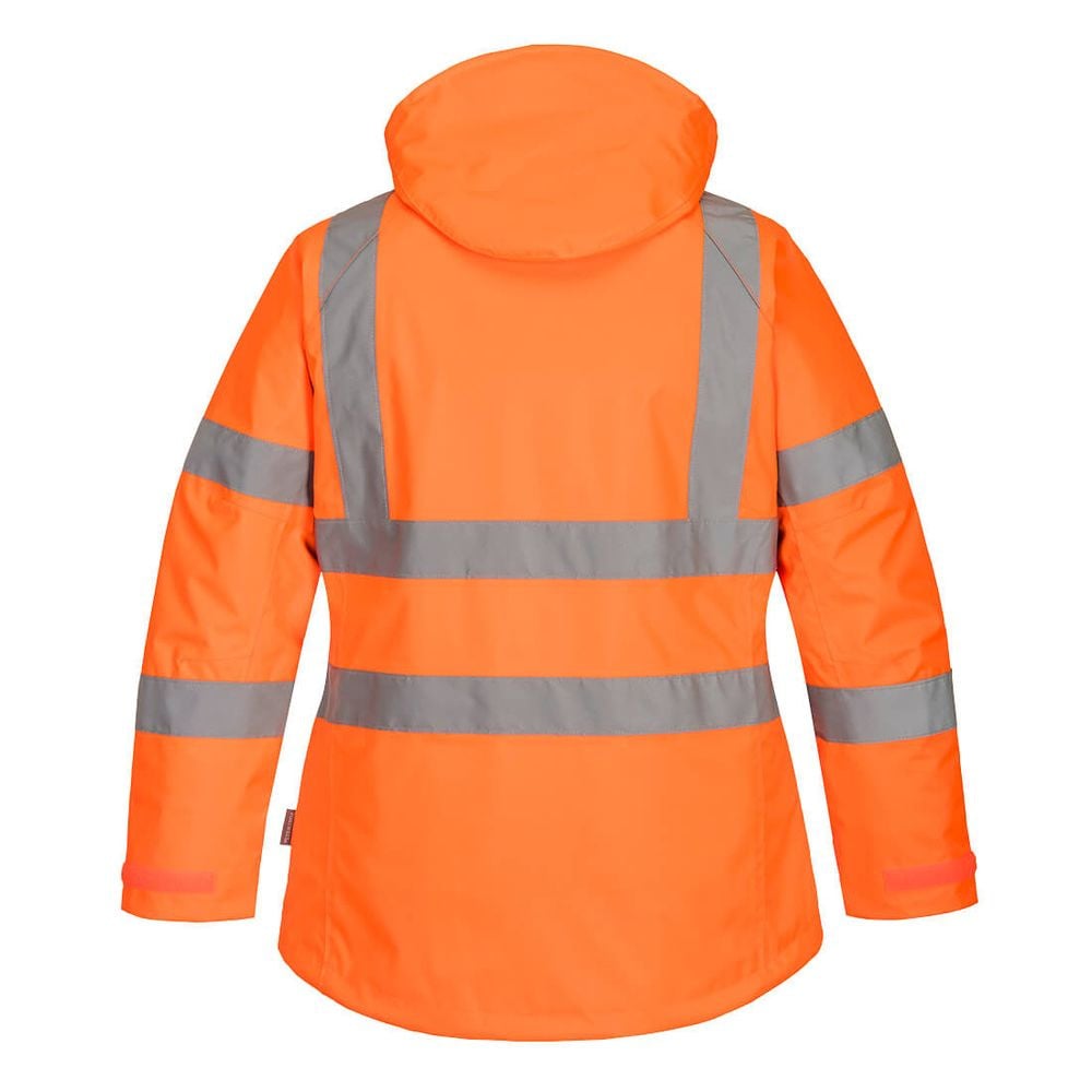Parka de travail hiver haute visibilité matelassée Femme Portwest Orange Fluo XL - 2