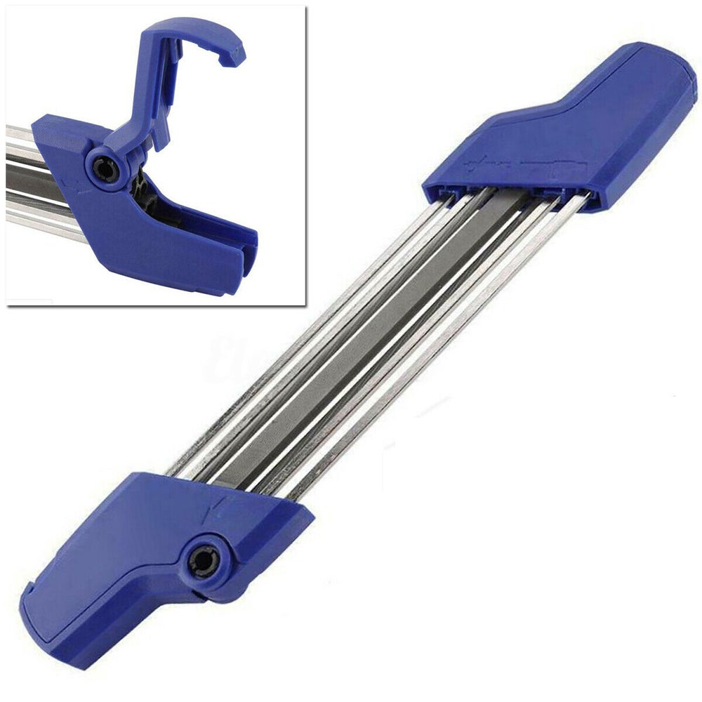 2 pièces 2 en 1 métal facile tronçonneuse chaîne affûteuse 3/8 pouces P 4.0mm scie dents ensemble affûtage rapide - 3