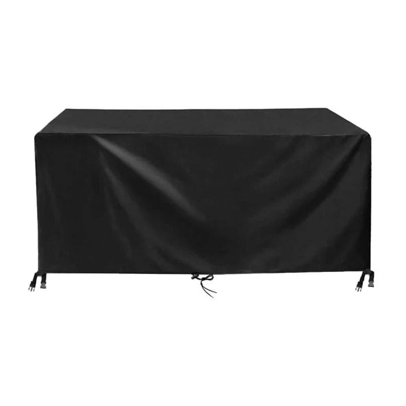 Housse Table de Jardin 150x90x(75-80)cm Noir 420D Tissu， Oxford Impermable Rsistance Anti-UV Bache Table ，De Jardin Housses de Protection - 6
