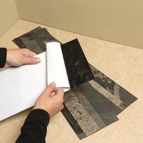 Revestimiento de Pared Tira Autoadhesiva de Piedra Natural Otoño Rústico – 60x15 cm, Grosor 0,2/0,4 cm - 5