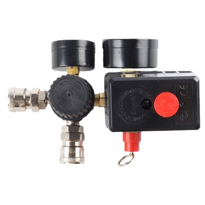 Compresseur Jauges de régulateur de soupape de commande de pressostat de compresseur d'air 220 V 0-180 psi avec connecteur rapide - 2