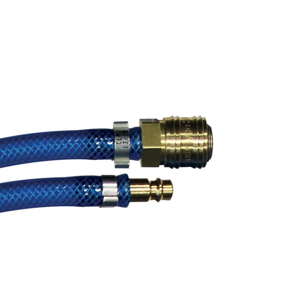 FITT AIR HOSE 6mm 10 m Kit - Tuyau pour le passage de l’air comprimé, prêt à l’emploi, avec des raccords universels, Bleu - 4