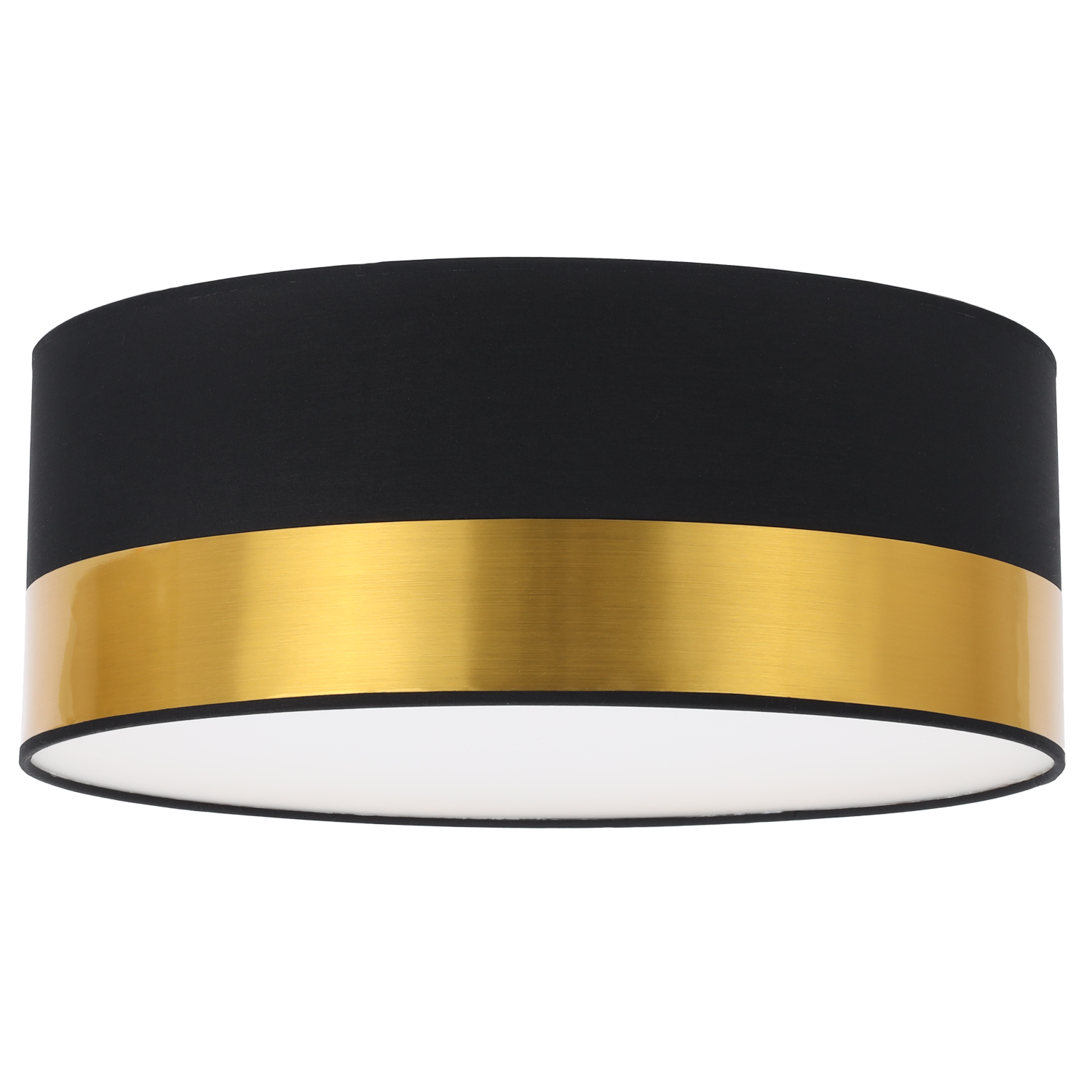 Lampa sufitowa wisząca Elegance glamour 1xE27 abażur plexi 40cm złoty/czarny Light Home LH