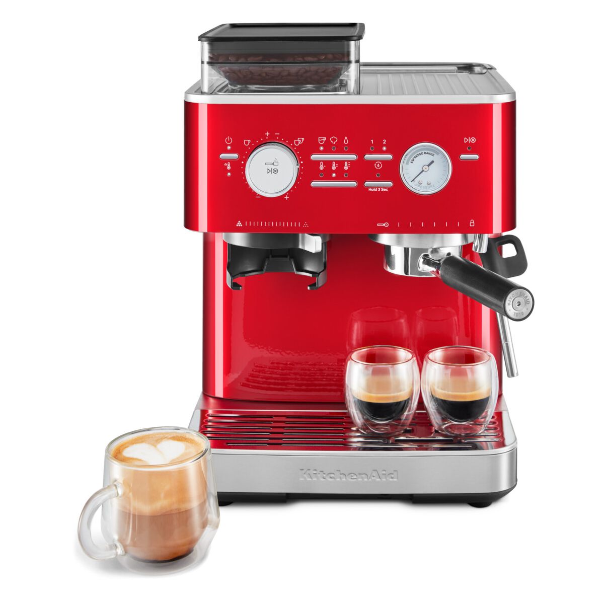 Kitchenaid 5Kes6551eca Semi-Automática Máquina Espresso 2,5 L Rojo , Leroy Merlin