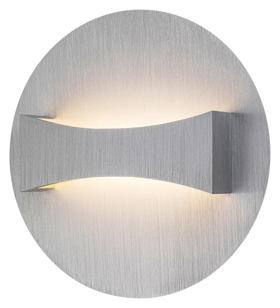 Kinkiet ścienny Neville szczotkowane aluminium LED 6W 3000K 220lm styl nowoczesny wym: 6 x 18 x 6 cm metal IP20 Rabalux