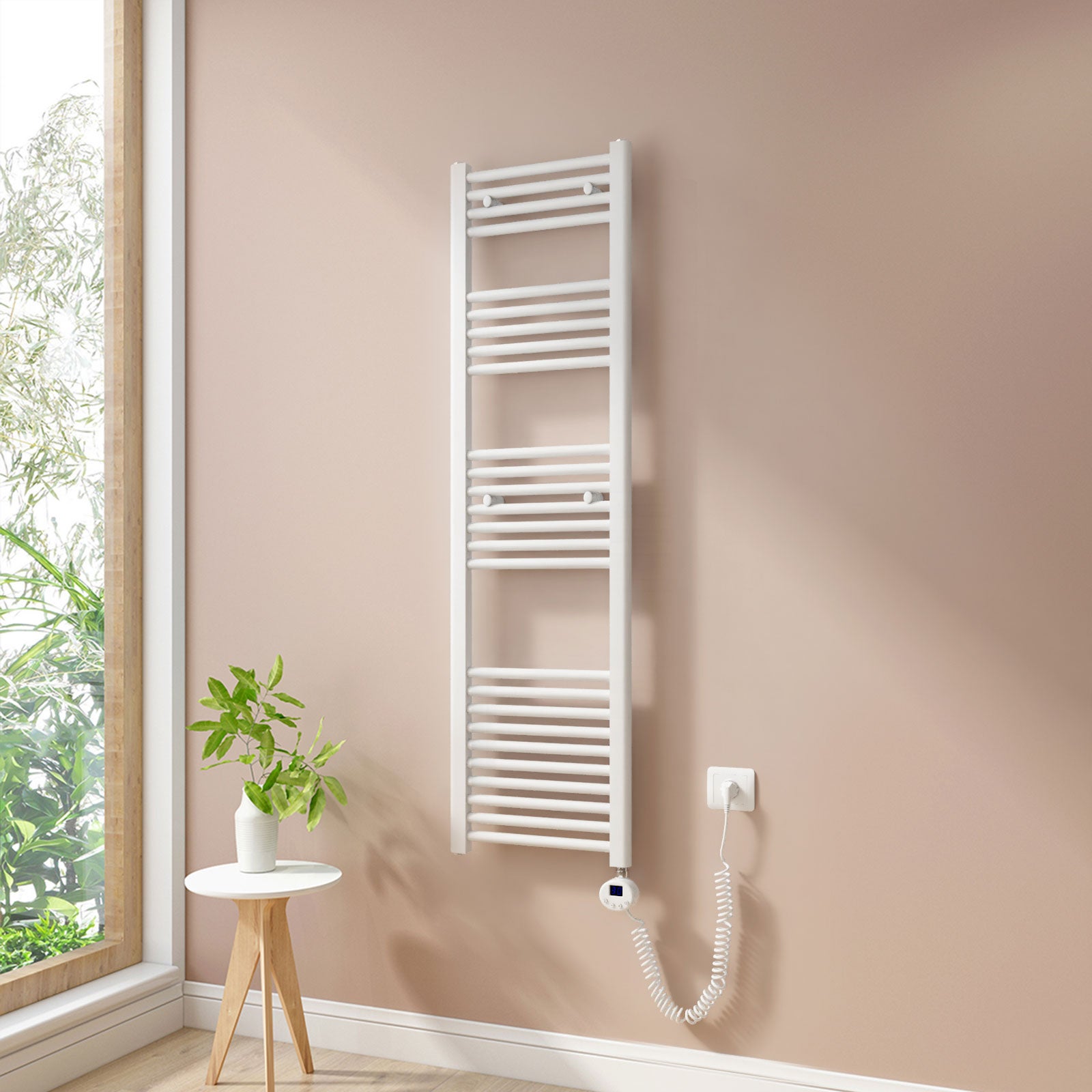 Heilmetz Seche Serviette 1176 x 500 mm,Anthracite,Seche Serviette Eau Chaude radiateur seche Serviette Salle de Bain Plat