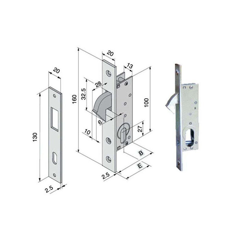 Thule 567 - Serratura Fissa Per Fissare Portabiciclette BackPac 973 All'auto