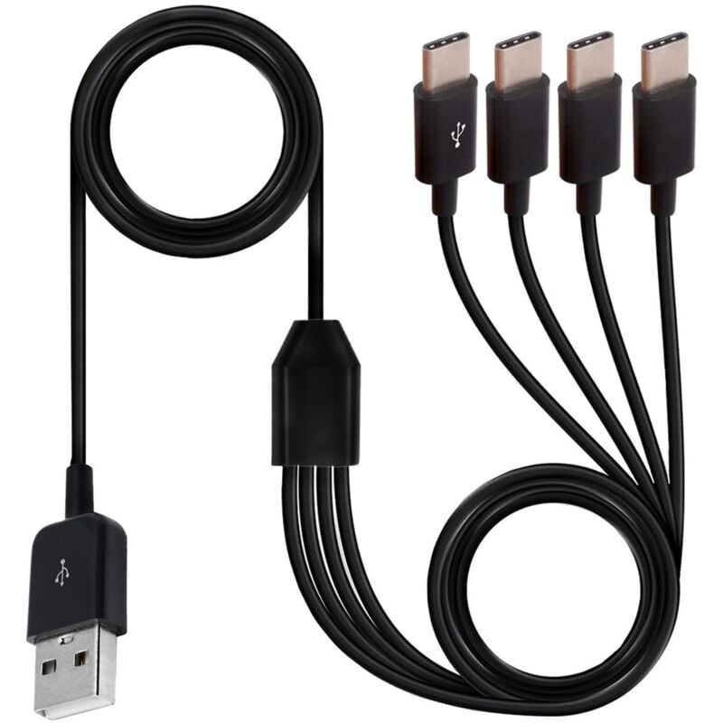 Câble USB-C Mâle Vers Femelle Avec Interrupteur - 30/100 Cm, Charge Et Données 5A