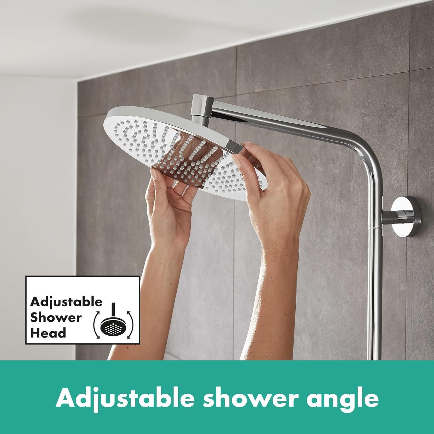 HANSGROHE Crometta S 240 EcoSmart columna de ducha termostática cromada - 7