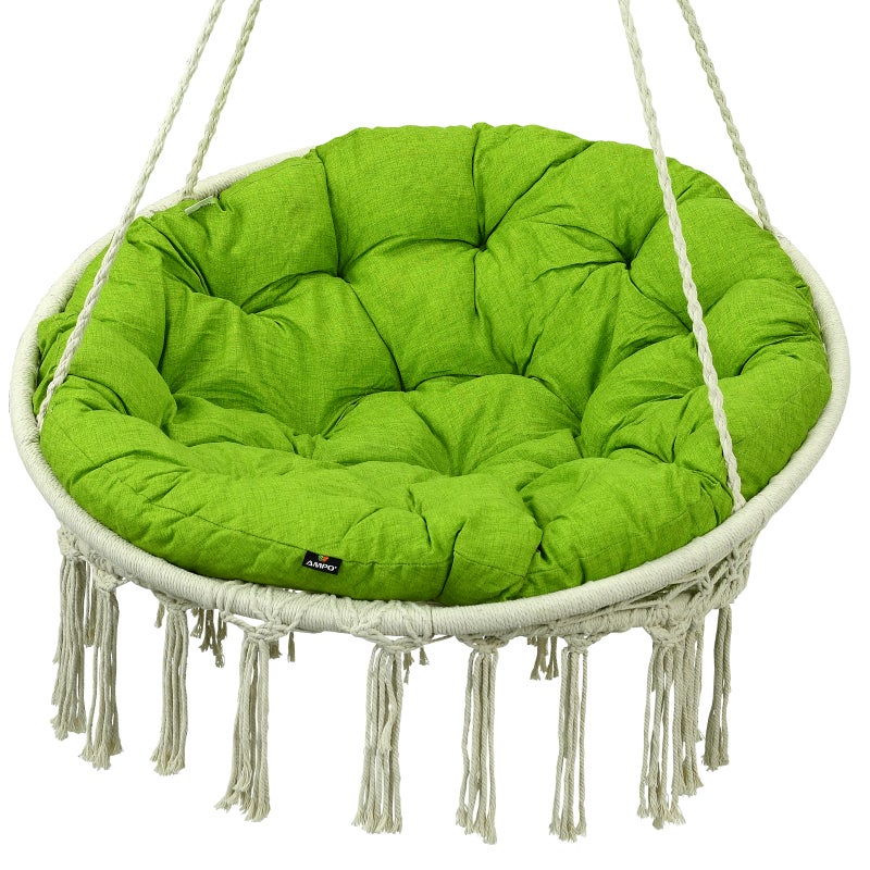Poduszka na huśtawkę bocianie gniazdo AMPO limonka 100 cm 1 szt.
