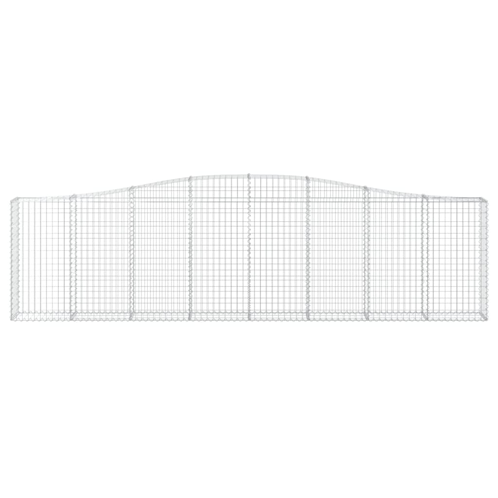 Maison Exclusive - Cesti Gabbioni ad Arco 5 pz 400x30x100/120 cm Ferro Zincato - 4